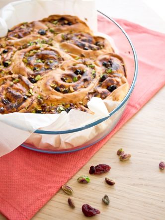 Recette de la brioche roulée à la ricotta et aux fruits secs