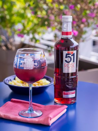 Cocktail Rosé piscine 51 aux fruits rouges