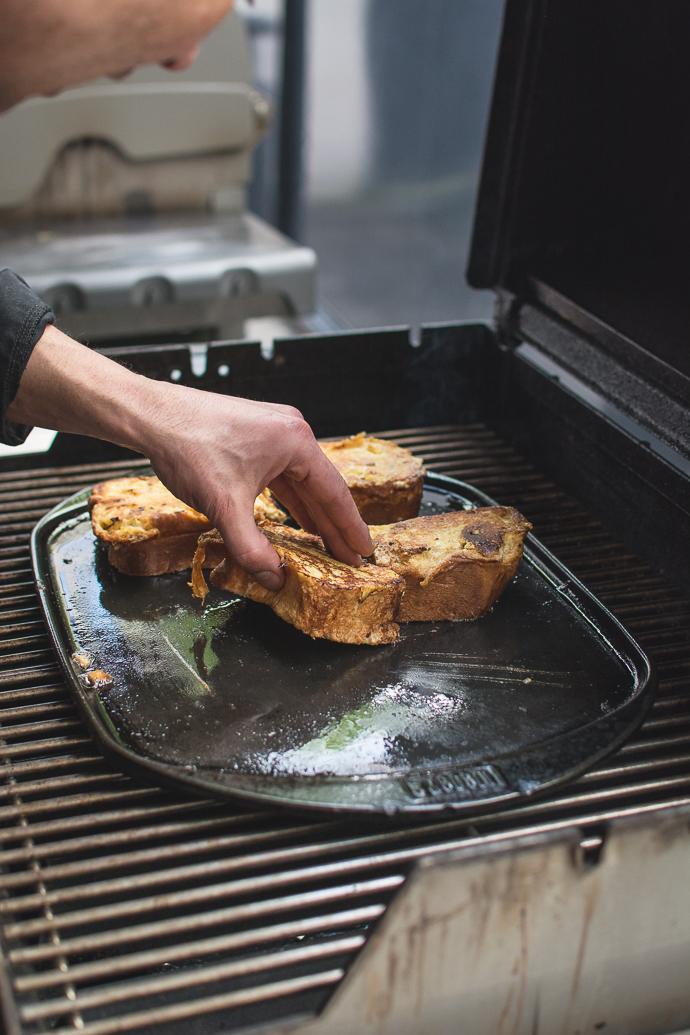 Brioche perdue au barbecue - recette