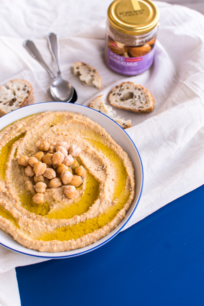 Recette d'apéritif : le houmous au beurre d'amandes