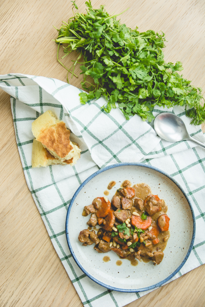 Recette blanquette de veau au lait de coco - sans gluten