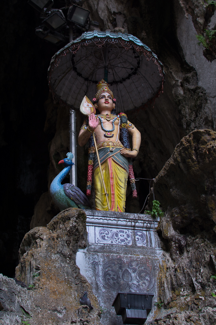 Statue dans le temple supérieur, Batu Caves