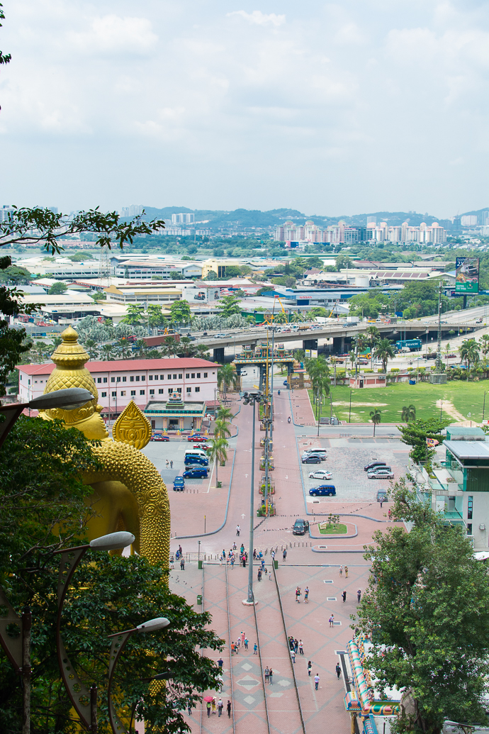 Vue imprenable sur la ville de Kuala Lumpur, Batu Caves