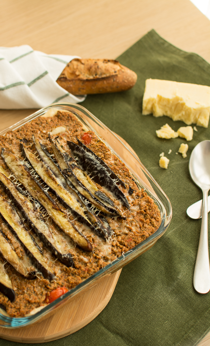 Moussaka de dinde à la béchamel végétale