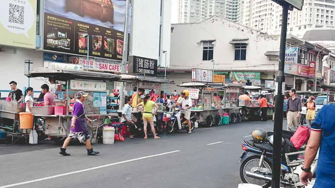 Marché dans le quartier chinois de George Town Penang, Malaisie