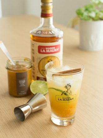 Cocktail au rhum ambré et à la marmelade - La Mauny