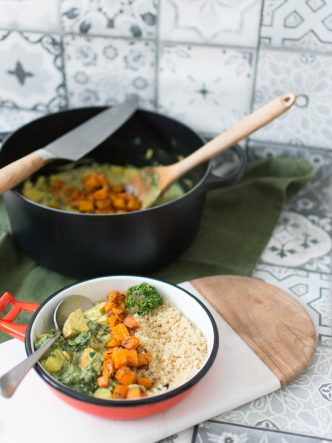 Curry végétarien idéal pour affronter la météo maussade de l'automne, hiver.