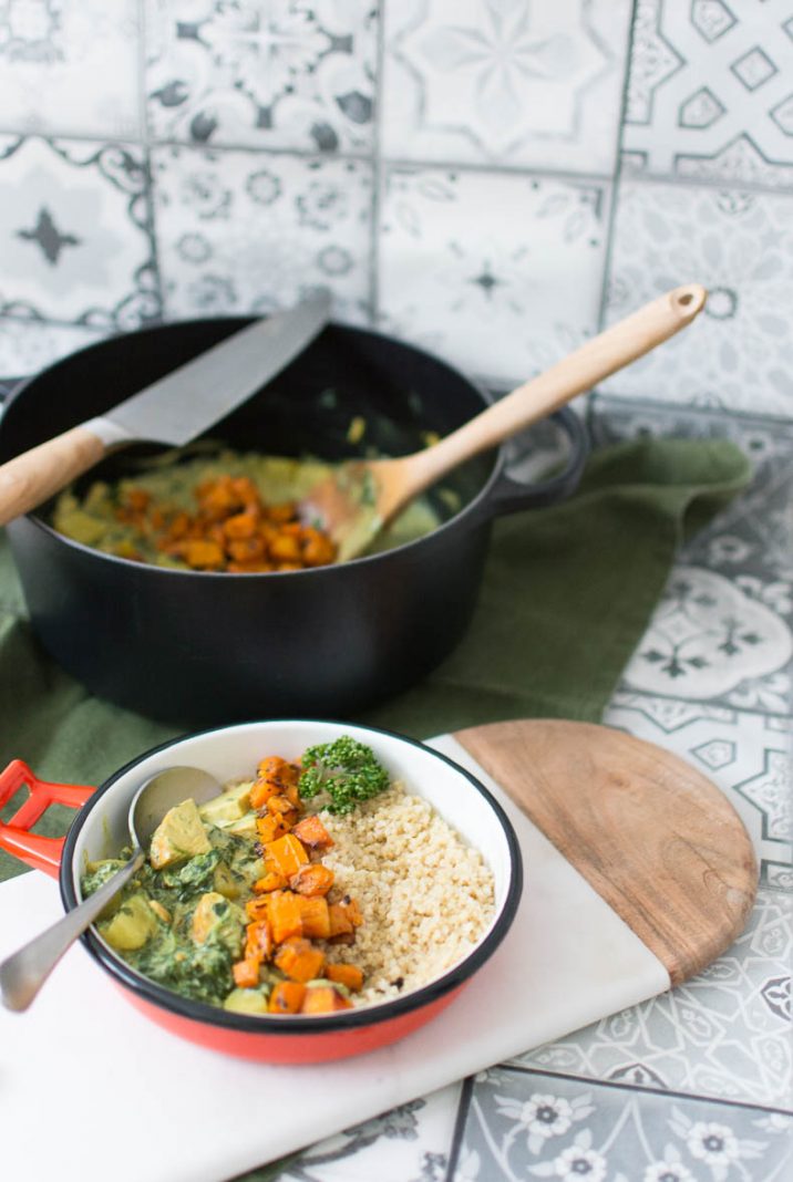 Curry végétarien idéal pour affronter la météo maussade de l'automne, hiver.
