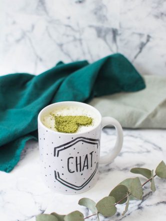 Recette de cappuccino végétal à base de soja et matcha - sans lactose