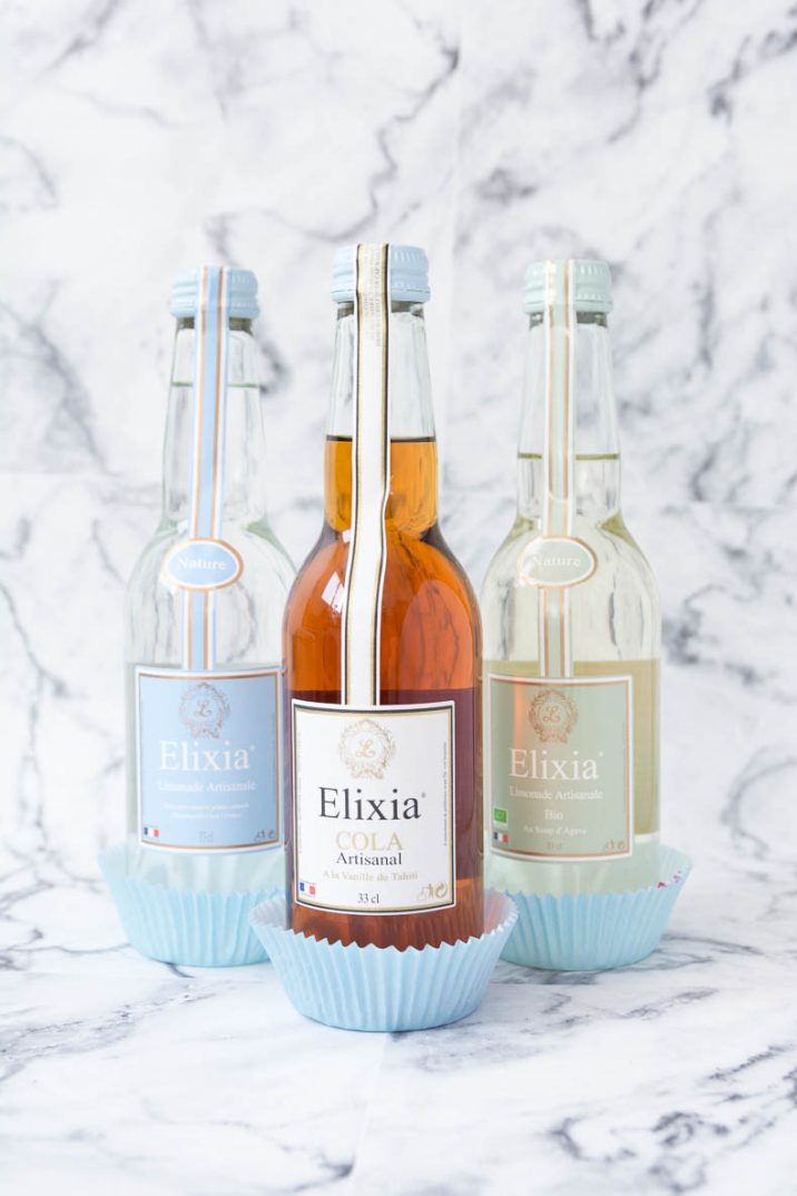 Trio de limonade elixia au cola, agave bio et limonade artisanale