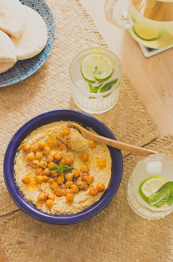 Recette facile pour l'apéritif - houmous aux épices