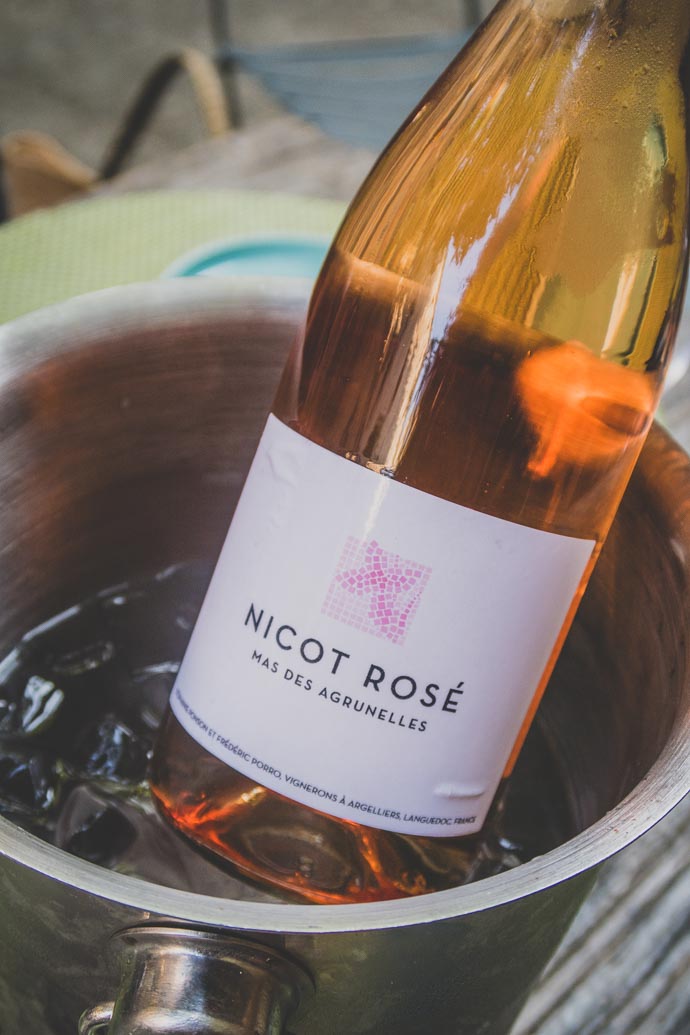 Bouteille de vin rosé - Nicot Rosé - apéritif