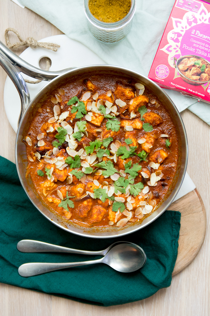 Kit rose d'épices Parampara pour la réalisation du Tikka Masala 