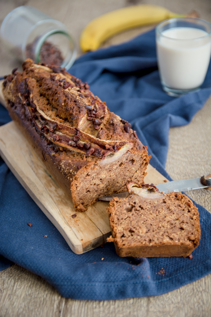 Banana bread, moelleux, facile à faire et sans lactose ni sucres raffinés