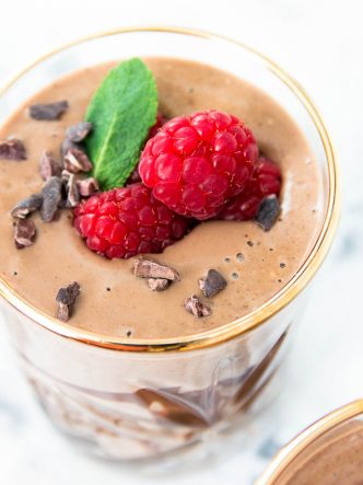 Recette de smoothie cacao framboises