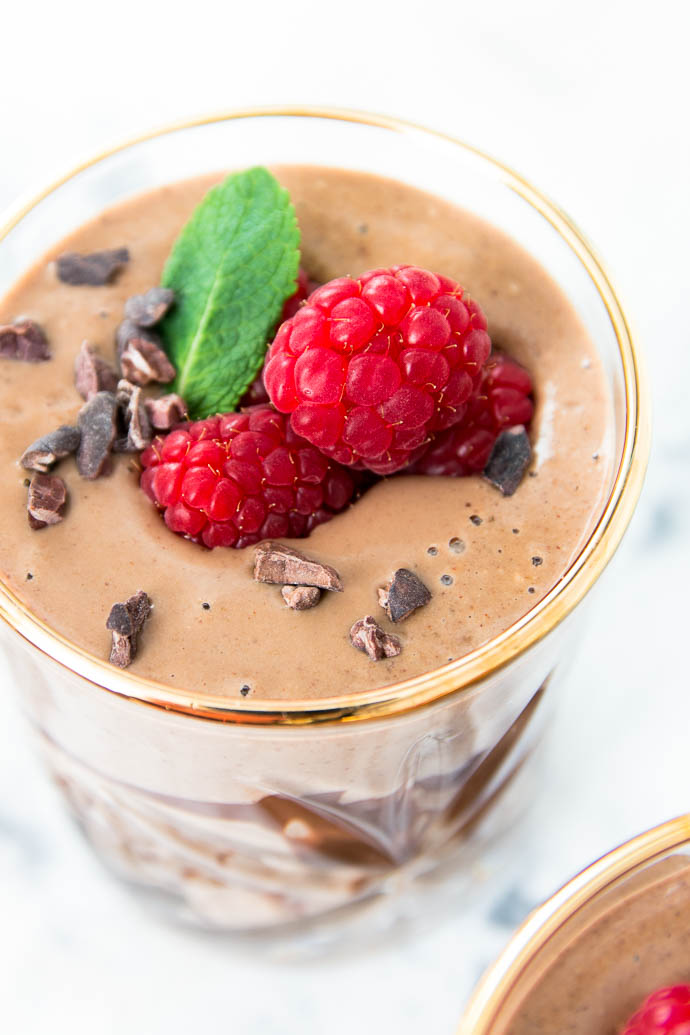 Recette de smoothie cacao framboises