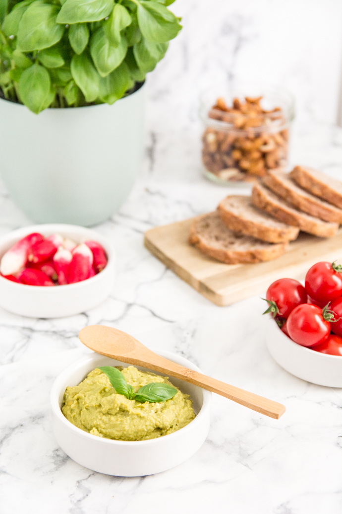 Recette pour l'apéritif : tartinable de petit pois