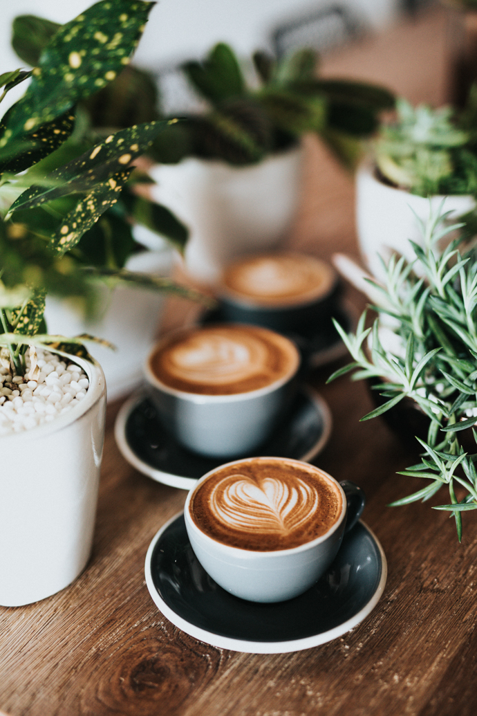 Un café latte végétal pour bien commencer la journée