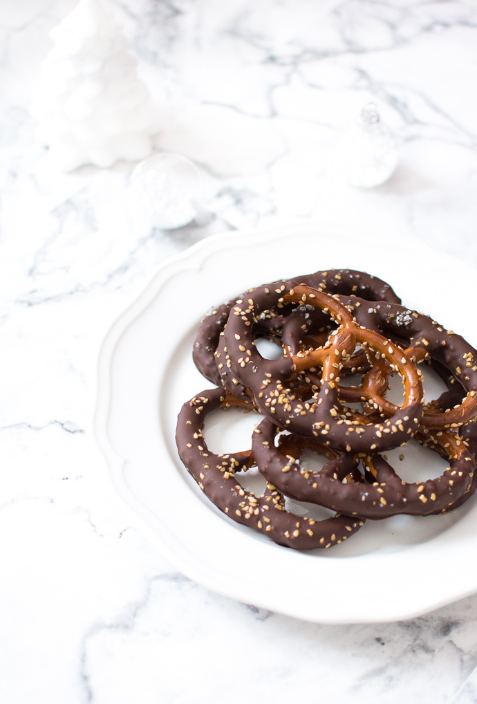 Des bretzels au chocolat pour Noël