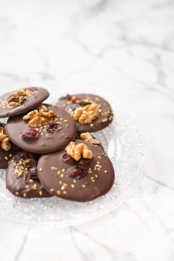 Cadeau gourmand pour les fêtes : des mendiants au chocolat