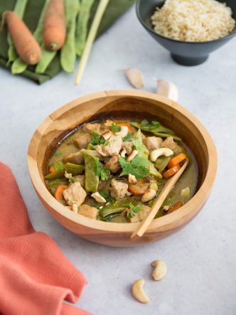 Poulet au curry vert - recette thaïlandaise