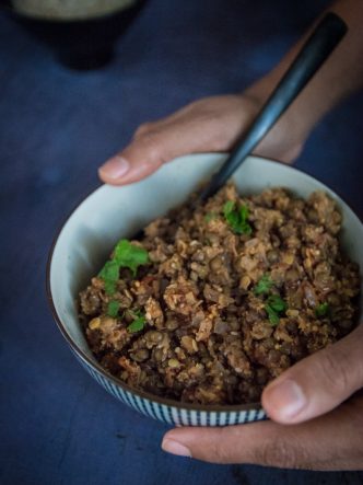 Recette de curry de lentilles corail et noires