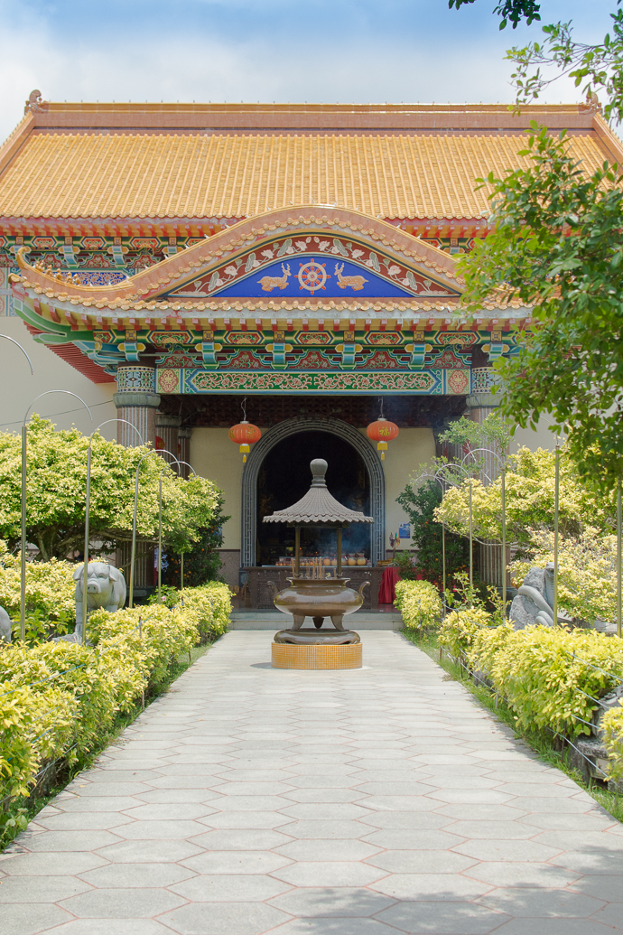 Cour intérieure, Kek Lok Si Temple, Penang, Malaisie