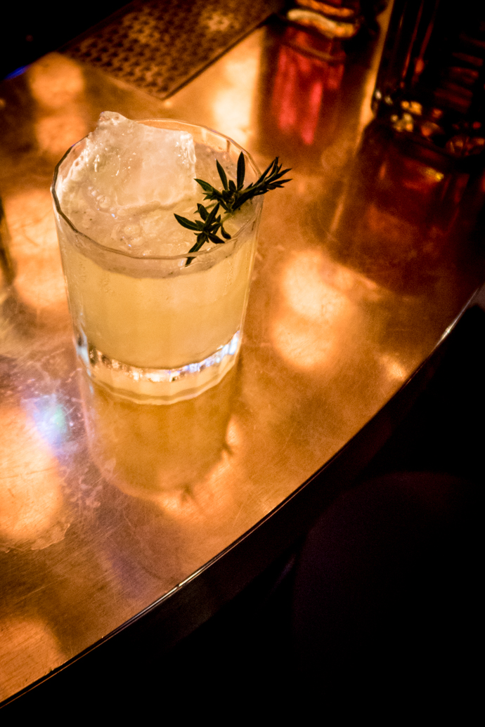 Cocktail Bellevoye Whisky à l'absinthe & marasquin