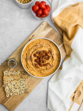 Houmous zaatar - recette d'apéritif libanais