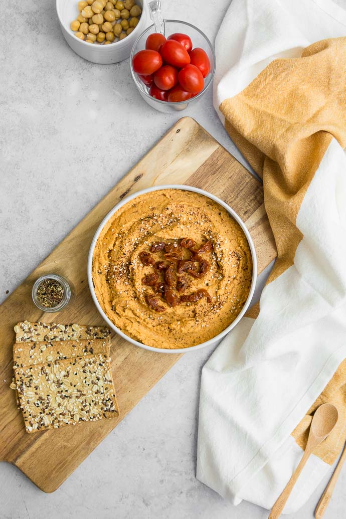 Houmous zaatar - recette d'apéritif libanais