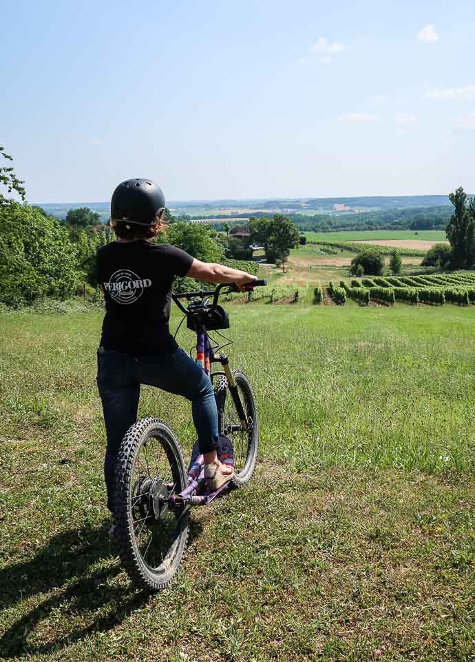 Ballade en trottinette électrique au Domaine du Siorac