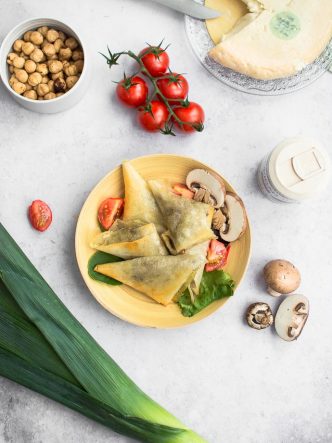 Recette de bricks de légumes et reblochon