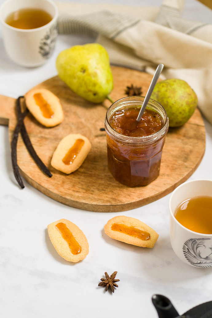 Recette de barquettes LU à la poire et vanille