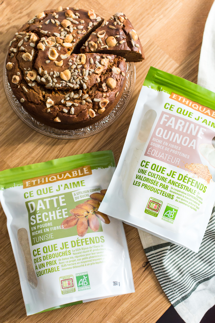 Farine de quinoa et sucre de dattes pour un carrot cake délicieux et sans matières raffinées