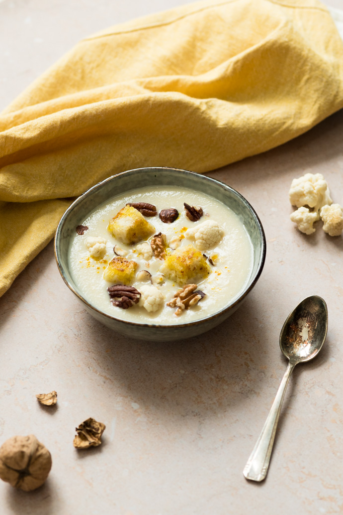 Recette de soupe de chou-fleur et lait de chanvre