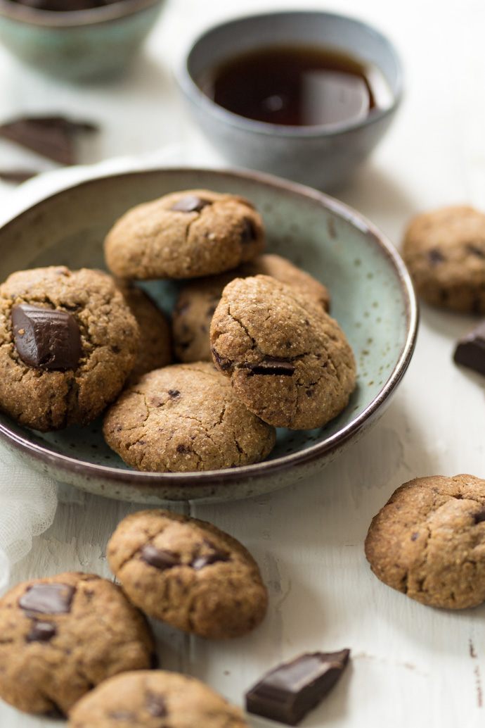 Recette de cookies au chocolat et nois ette - sans beurre