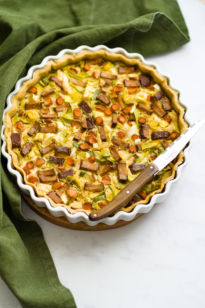 Quiche sans oeufs - recette de confinement