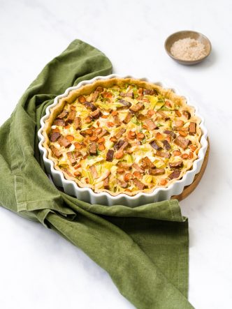 Quiche de légumes sans oeufs