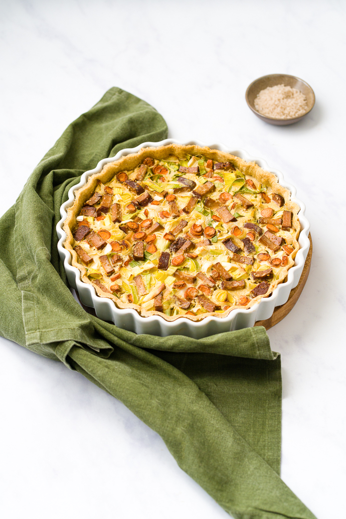 Quiche de légumes sans oeufs