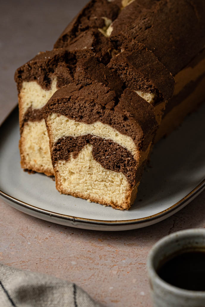 Recette du cake marbré comme un Savane - sans lactose, sans beurre, sans lait animal