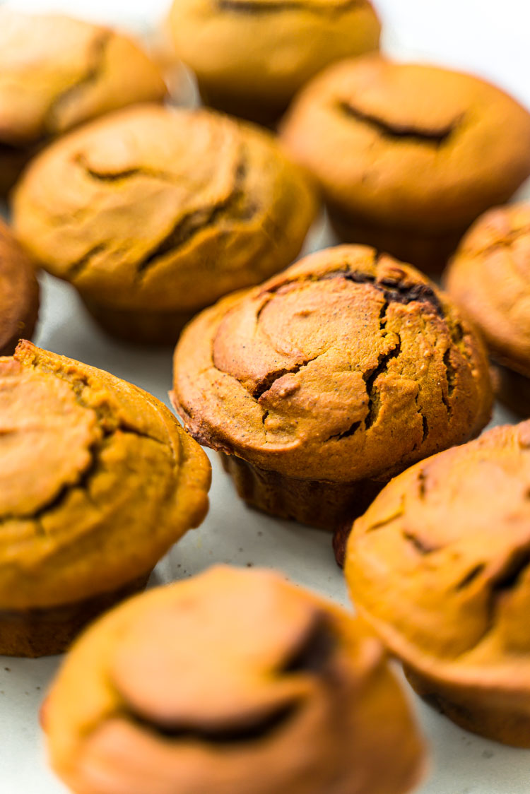 Recette sans lactose - Muffins à la courge et au Nocciolata, Nutella