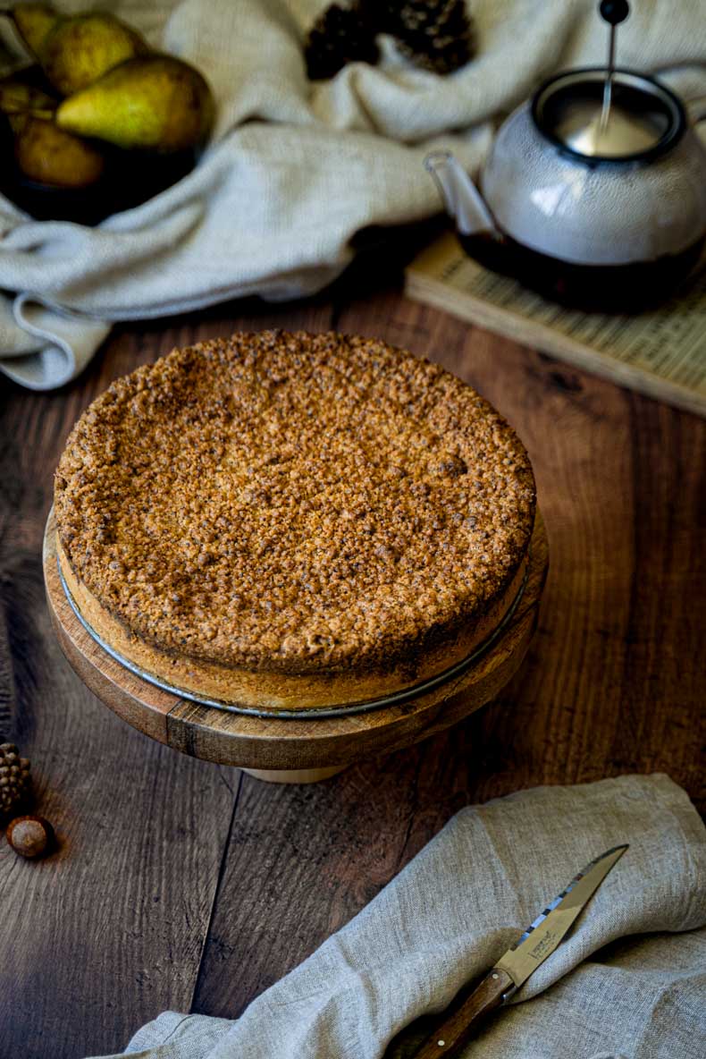 Recette du Coffee Cake à la poire et à la noisette - sans lactose