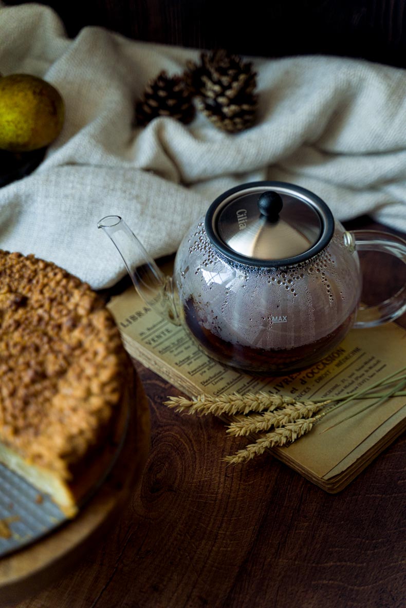 Un Coffee Cake à la poire pour accompagner son thé fumant