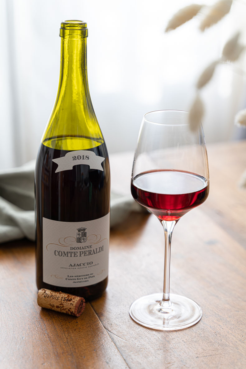 Vin rouge Corse, Domaine Comte Peraldi 2018, appellation Ajaccio