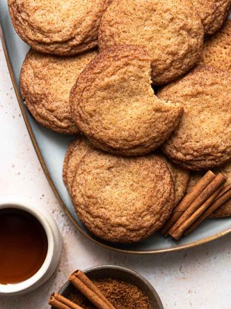 Recette de snickerdoodles au sirop d'érable - sans lactose, sans lait