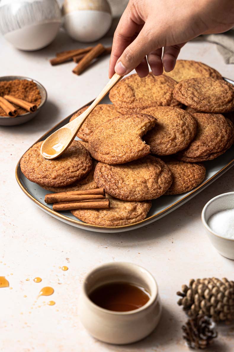 Recette de snickerdoodles au sirop d'érable - recette sans lactose