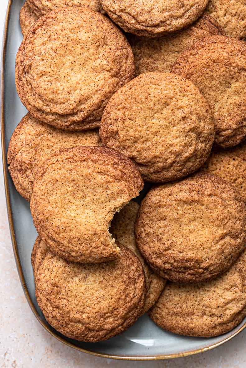 Recette facile de snickerdoodles, sans crème de tartre - recette inratable & sans lactose