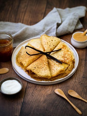 Crêpes sénégalaises sucrées à la banane plantain