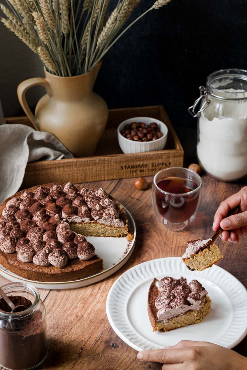 Faire un gâteau à la poudre de noisette & citron confit facilement - recette sans lactose