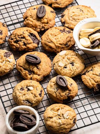 Cookies sans lactose aux deux chocolats (Valrhona)